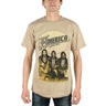 America - Logo Mens T-Shirt In Tan