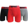 Psd Underwear - Mens 3 Pack Modal Red Boxer Briefs