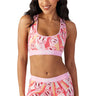 Psd Underwear - Womens 70S Smileys Racerback Sports Bra