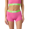 Psd Underwear - Womens Pink Pop Solid Boy Shorts