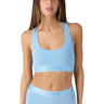 Psd Underwear - Womens Baby Blue Racerback Sports Bra