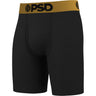 Psd Underwear - Mens Black Gold Solid Luxe Modal Boxer Briefs For Men - Premium Underwear For Men With Moisture Wicking Stretch Fabric