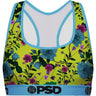 Psd Underwear - Womens Electric Floral Sports Bra