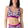 Psd Underwear - Womens Floral Leo Back Sports Bra
