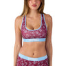 Psd Underwear - Womens Halftone Bloom Racerback Sports Bra