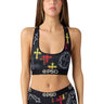 Psd Underwear - Womens Heart Racerback Sports Bra