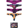 Psd Underwear - Womens Holiday Mood 4 Pack Underwear Thong