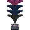Psd Underwear - Womens Mood Solid Modal 4 Pack Thong
