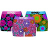 Psd Underwear - Womens Neon Floral 3-Pack Box Set Boy Short