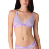 Psd Underwear - Womens Lavender Solid Mesh Premium Triangle Bralette