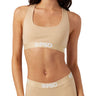 Psd Underwear - Womens Nude Solid Racerback Sports Bra