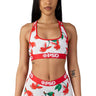 Psd Underwear - Womens Pb Cherry Lux Racerback Sports Bra