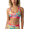 Psd Underwear - Womens Vibrant Rainbow Sports Bra