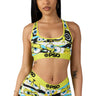 Psd Underwear - Womens Spongebob Hiddens Eyes Sports Bra