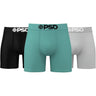 Psd Underwear - Mens Sea Core Cotton 3 Pack Boxer Briefs