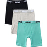 Psd Underwear - Boys Sea Cotton Solid 3-Pack Boxer Brief