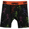 Psd Underwear - Boys Skeleton Dance Boxer Briefs With Moisture-Wicking Stretch Fabric