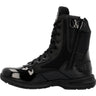 Rocky - Mens Cadet 8" Black Side Zip Public Service Boot
