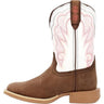 Durango Lil' Rebel Pro Little Kid'S Trail Brown And White Western Boot