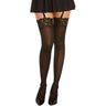 Dreamgirl - Womens Black Diamond Sheer Lace Thigh High