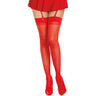 Dreamgirl - Womens Black Diamond Seam Back Thigh High