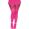 Dreamgirl - Womens Black Diamond Seam Back Thigh High