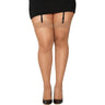 Dreamgirl - Womens Black Diamond Fishnet Thigh High