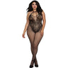 Dreamgirl - Womens Black Diamond Bodystocking