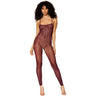 Dreamgirl - Womens Black Diamond Catsuit Bodystocking With Shrug