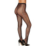 Dreamgirl - Womens Black Diamond Fishnet Rhinestone Pantyhose