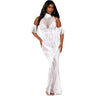 Dreamgirl - Womens Black Diamond Bodystocking Gown