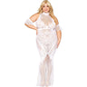 Dreamgirl - Womens Black Diamond Bodystocking Gown