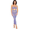 Dreamgirl - Womens Black Diamond Bodystocking Gown