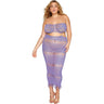 Dreamgirl - Womens Black Diamond Bodystocking Gown