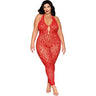 Dreamgirl - Womens Rhinestone Bodystocking Lingerie