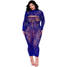 Dreamgirl - Womens Bodystocking Gown And Shrug Lingerie