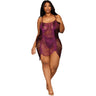 Dreamgirl - Womens Fringe Chemise And G-String Lingerie