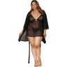 Dreamgirl - Womens Robe, Chemise And G-String Sleepwear Lingerie