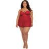 Dreamgirl - Womens Babydoll And G-String Lingerie