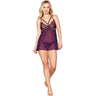 Dreamgirl - Womens Babydoll And Thong Lingerie