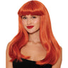 Dreamgirl - Womens Long Auburn Wig With Bangs