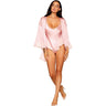 Dreamgirl - Womens Robe And Teddy Robe Set