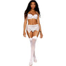 Dreamgirl - Womens Bra, Garter Belt, And G-String