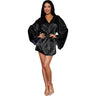 Dreamgirl - Womens Open Back Robe Set