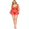 Dreamgirl - Womens Babydoll And G-String