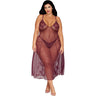 Dreamgirl - Womens Gown And G-String Set