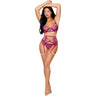 Dreamgirl - Womens Bra, Garter Belt, And G-String