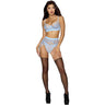 Dreamgirl - Womens Bra, Garter Belt, And G-String