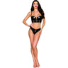 Dreamgirl - Womens Long Line Bra And Garter Panty Bra Set
