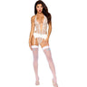 Dreamgirl - Womens Teddy And Garter Belt